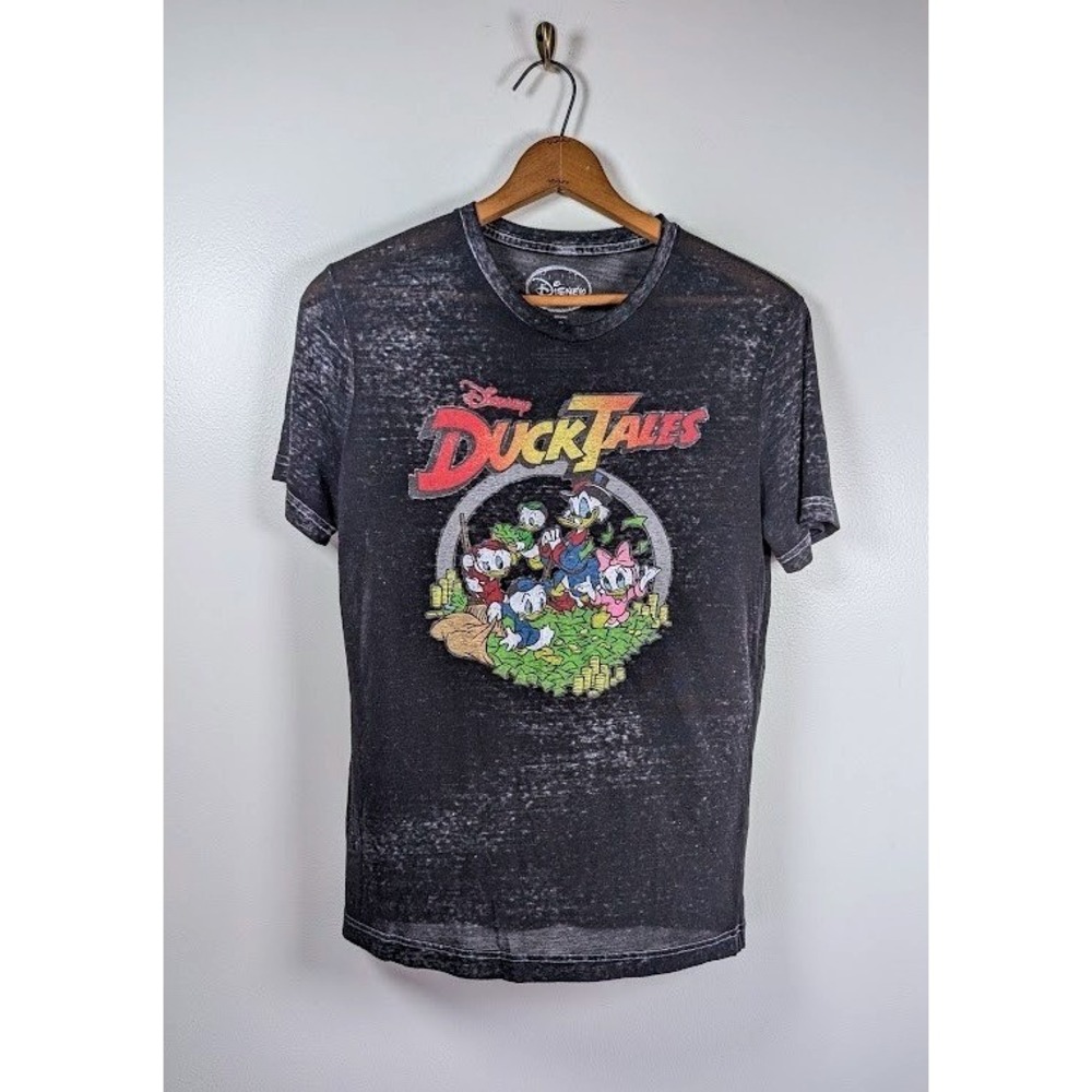 Y2K Disney DuckTales Burnout T-Shirt Size Small Scrooge McDuck Huey Dewey Louie